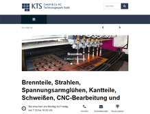 Tablet Screenshot of kts-stahl.de